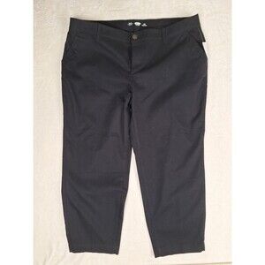 Old Navy Skinny Chino Stretch Pants Womens 20 Petite Black Cotton 20P NEW 43x27